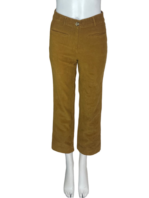Pantalón Julie Jolie Recto Plisado Marrón - Talla 34