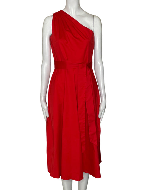 Vestido Kate Spade Asimétrico Midi Rojo - Talla 4