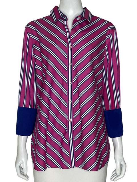 Blusa Chico's Estampado Floral Rosado - Talla L