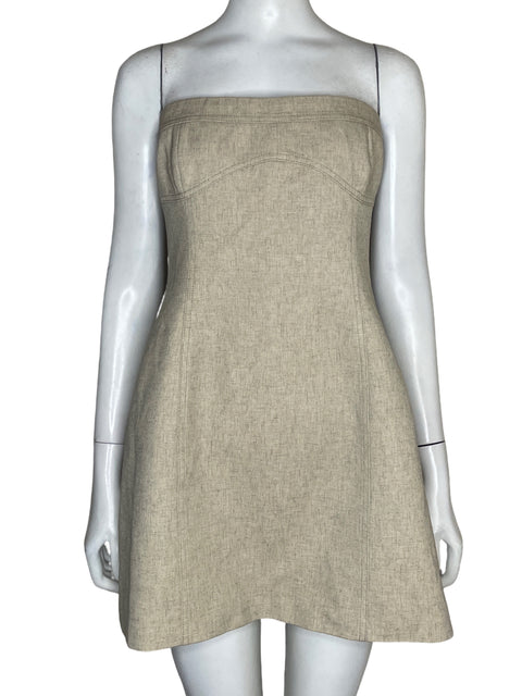 Vestido Significant Other Mini Strapless Beige - Talla 10