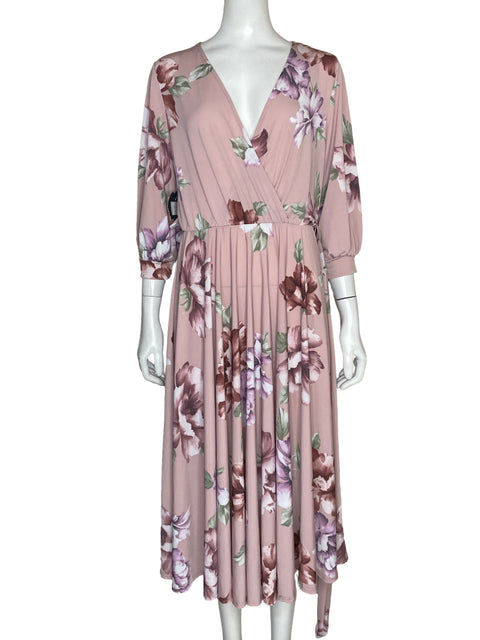 Vestido Via Vai Maxi Estampado Floral Rosado - Talla M