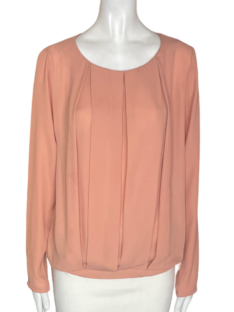 Blusa Tesoro Tps Liso Plisado Manga larga Rosado - Talla S