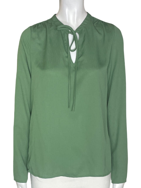 Blusa Vero Moda Liso Cuello v Nudo Verde - Talla S