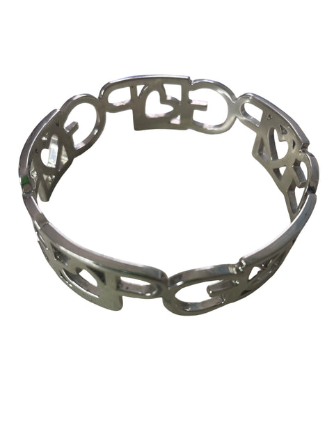 Pulsera Purificación García Plateado Brazalete Plateado - Talla U