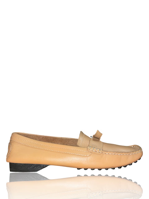Calzado Tod's Gommino Bubble Hebilla Beige - Talla 6.5