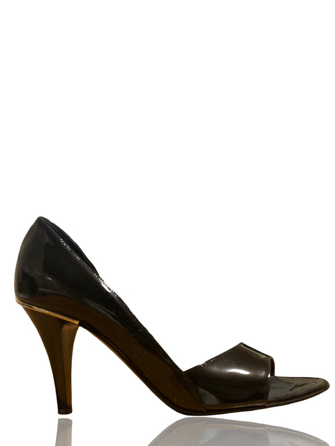 Calzado Chanel Peep-toe Tacón alto Negro - Talla 37 1/2