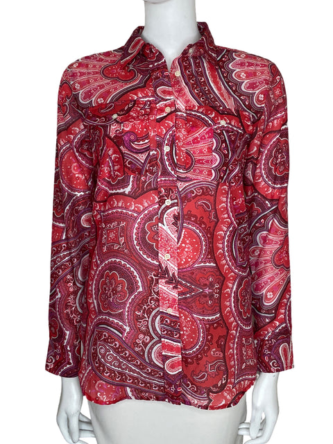 Camisa Ralph Lauren de Algodón Estampado Rojo - Talla S