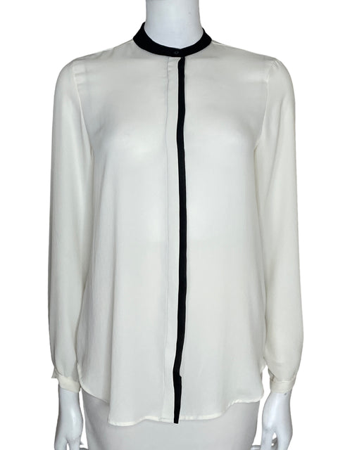 Camisa Zara Cuello mao Blanco - Talla M