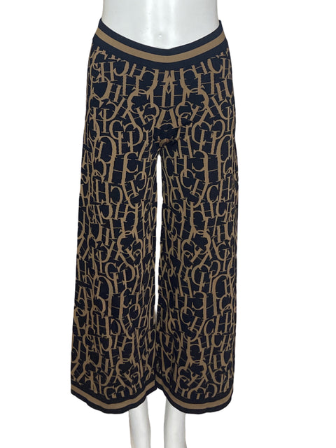 Pantalón Carolina Herrera Recto Animal print Legins Negro - Talla XS