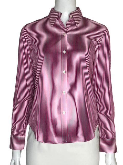 Camisa Ralph Lauren de Algodón Rayas Rosado - Talla S