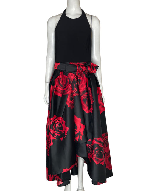 Vestido De Fiesta Ignite Evening Estampado Floral Rojo - Talla 8