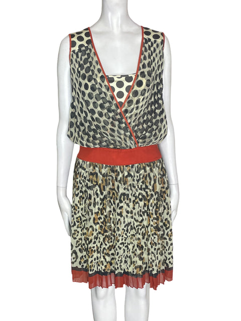 Vestido Di Mare Estampado Suelto Negro - Talla 6