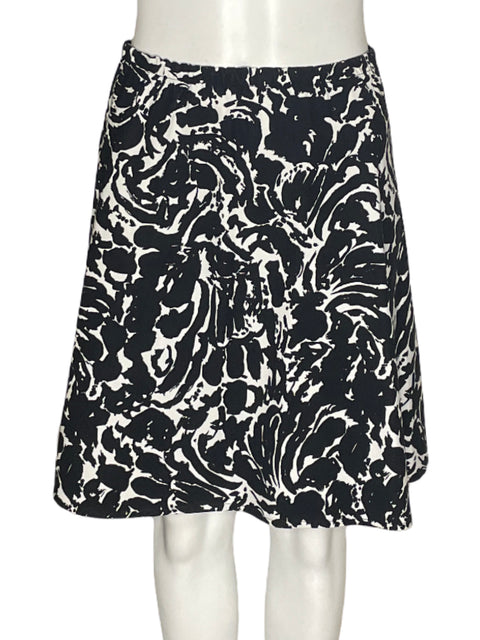 Falda Carlos Mora Estampado Midi Negro - Talla S