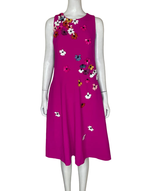 Vestido Theia Apliques Midi Rosado - Talla 8