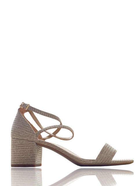 Tacón Michael Kors Brillo Dorado - Talla 9.5