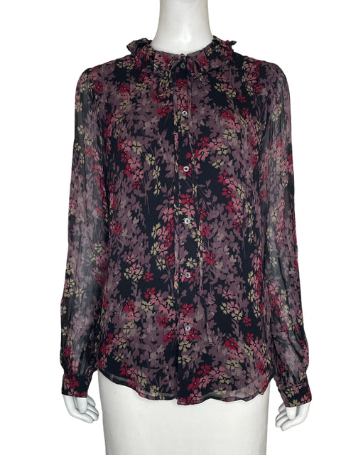 Blusa Ralph Lauren Estampado Floral Negro - Talla M