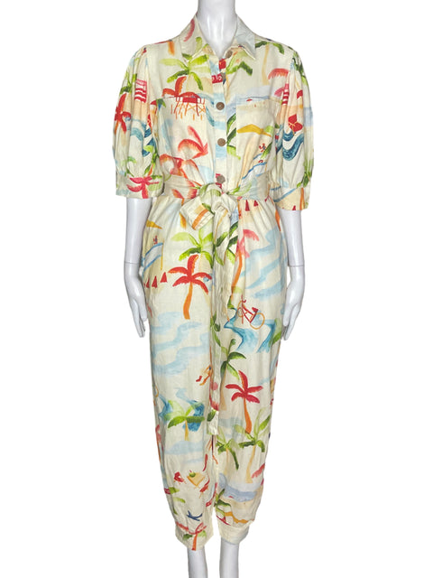 Mono Farm Estampado Fajon Naranja - Talla S