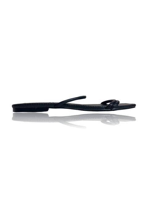 Sandalia Steve Madden Tiras Bajas Negro - Talla 8.5