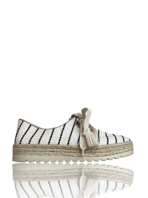 Zapatilla Novus Texturizado Plataforma Beige - Talla 9