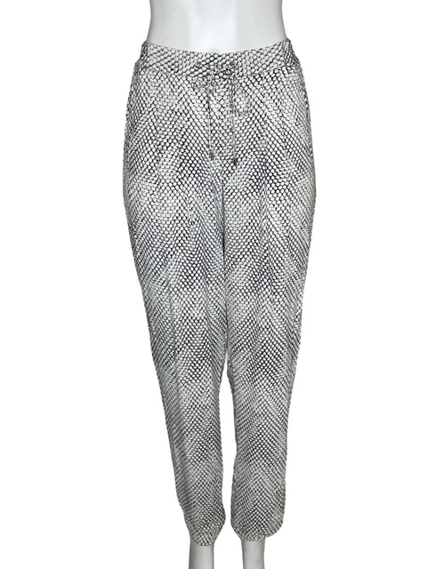 Jogger Michael Kors de Viscosa Estampado Gris - Talla M