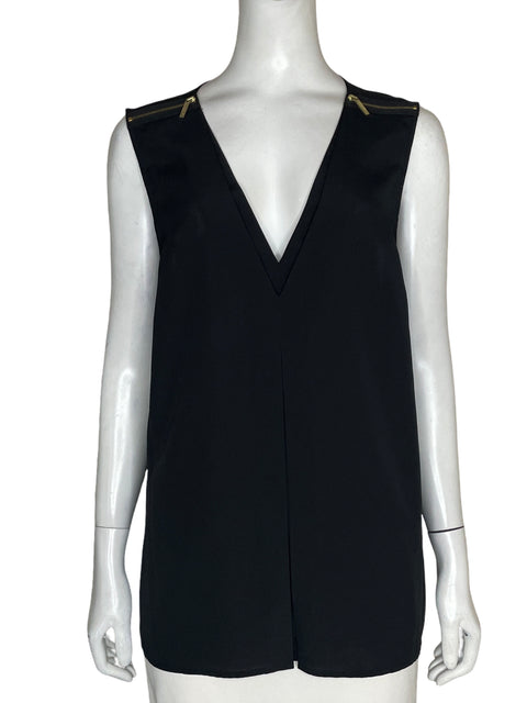 Blusa Michael Kors Cuello v Negro - Talla L