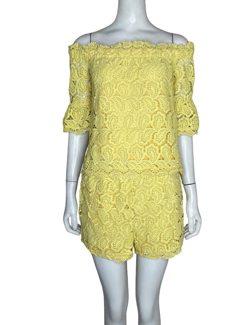 Conjunto Via Vai Troquelado Amarillo - Talla M