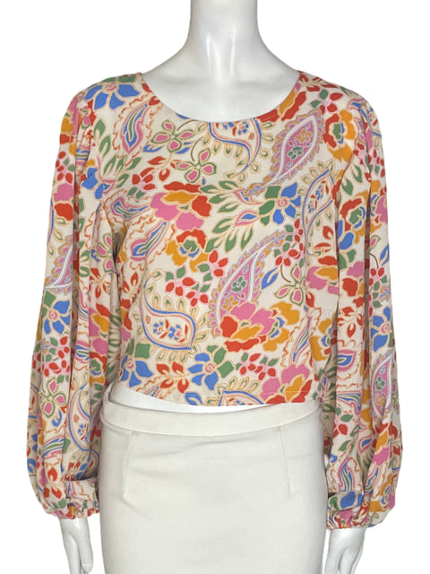 Blusa Sugarlips Estampado Abullonado Rosado - Talla M