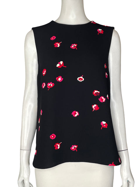Blusa Kate Spade Estampado Floral Negro - Talla 8