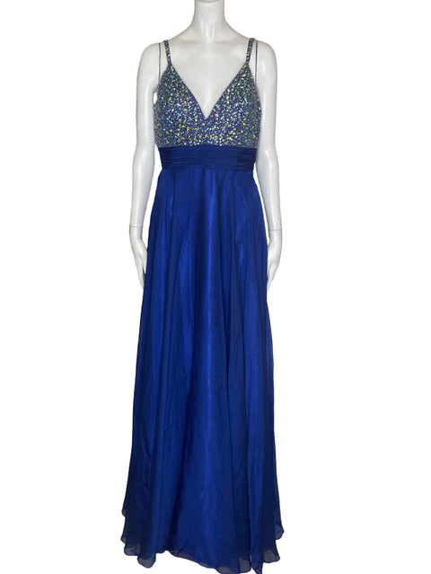 Vestido Bicici & Coty Maxi Tiras Azul - Talla M