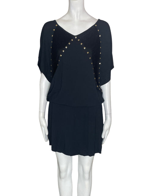 Vestido Lelis Blanc Manga corta Midi Azul - Talla S