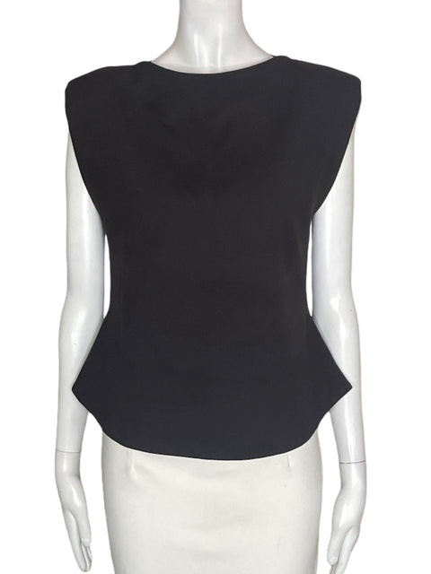 Blusa Zara Sin mangas Liso Marrón - Talla M