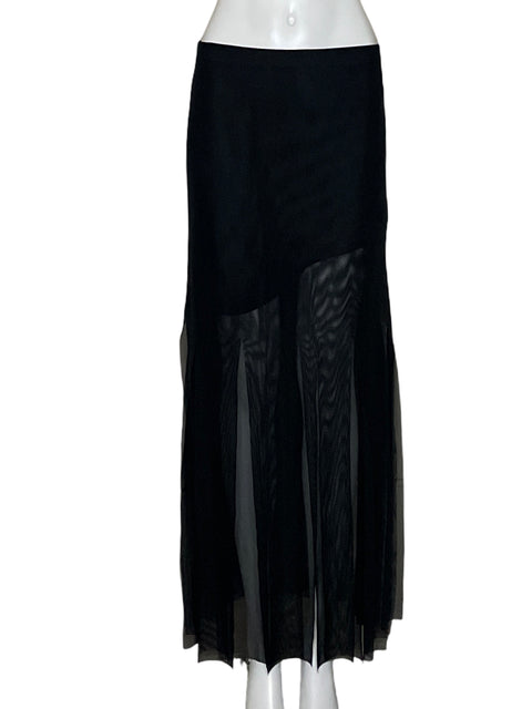 Falda Js Collections Chiffon Maxi Negro - Talla S