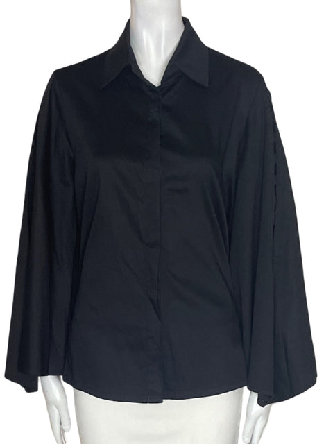 Camisa Duma & Co de Algodón Manga larga Liso Negro - Talla M