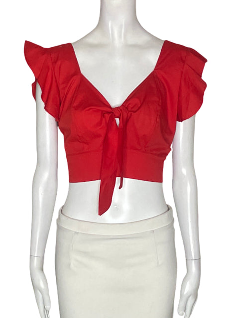 Blusa Tesoro Tps Ruchas Cuello v Naranja - Talla S