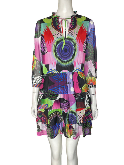 Vestido Desigual Vuelos Morado - Talla M