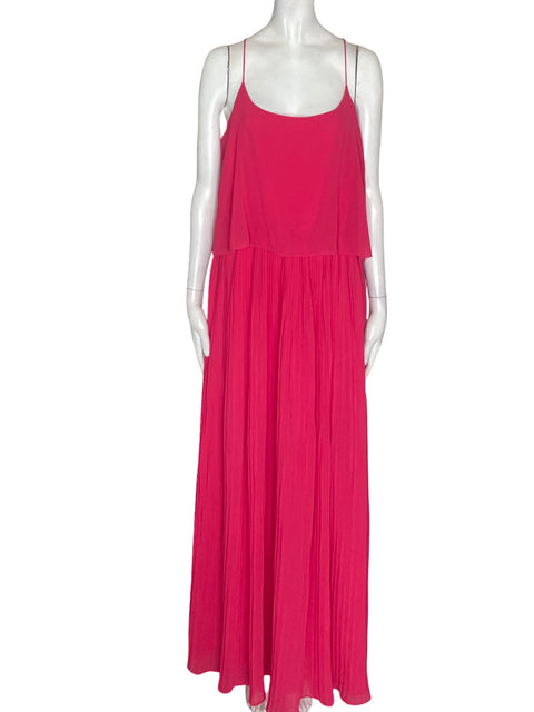 Vestido Massimo Dutti Maxi Plisado Rosado - Talla 8