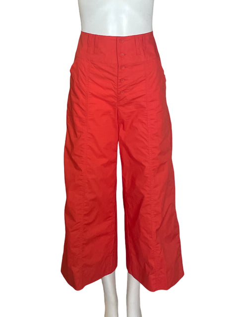 Pantalón Joie Liso Wide-leg Rojo - Talla 4