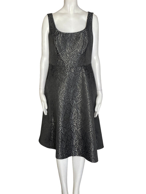 Vestido Jones Wear Dress Sin mangas Midi Negro - Talla 8