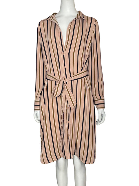 Vestido Ann Taylor Midi Rosado - Talla L