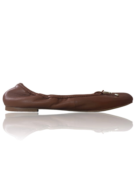 Zapato Sam Edelman Cerrado Lasito Marrón - Talla 5