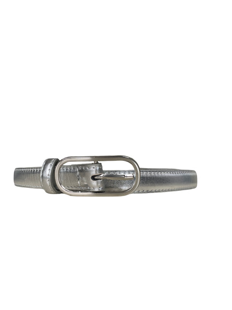Cinturón Tesoro Tps Liso Plateado - Talla U