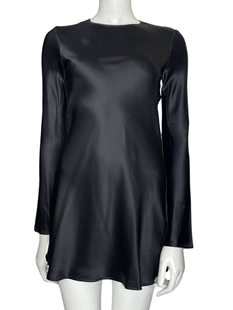 Vestido Silk Maison de Seda Mini Negro - Talla M
