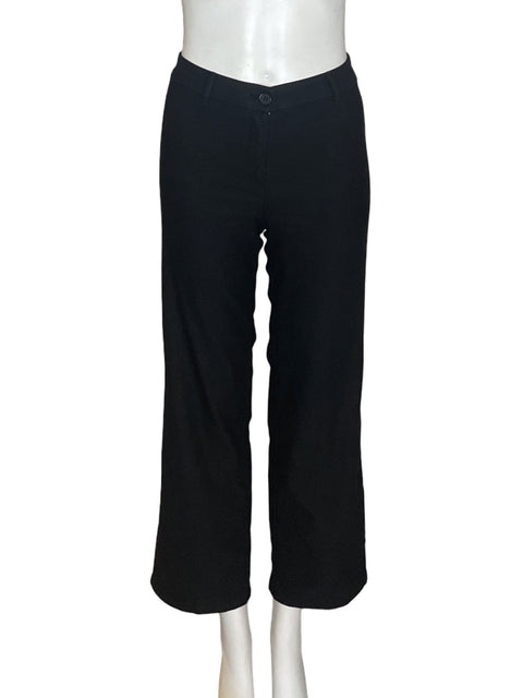 Pantalón Monki Recto Wide-leg Negro - Talla 32