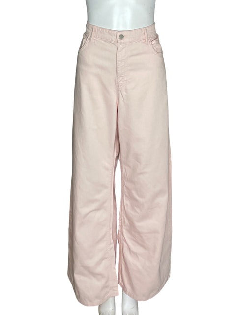 Pantalón Mng Recto Wide-leg Rosado - Talla 10