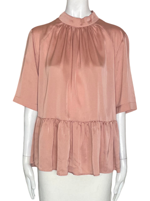 Blusa Asos Manga corta Suelto Rosado - Talla 8