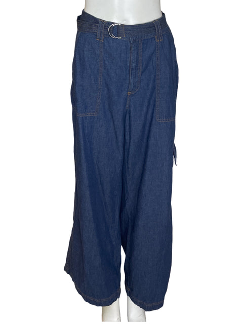 Pantalón Dkny Cargo Fajon Azul - Talla 12