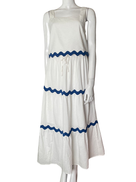 Conjunto Pretty Garden de Viscosa Maxi Texturizado Blanco - Talla S