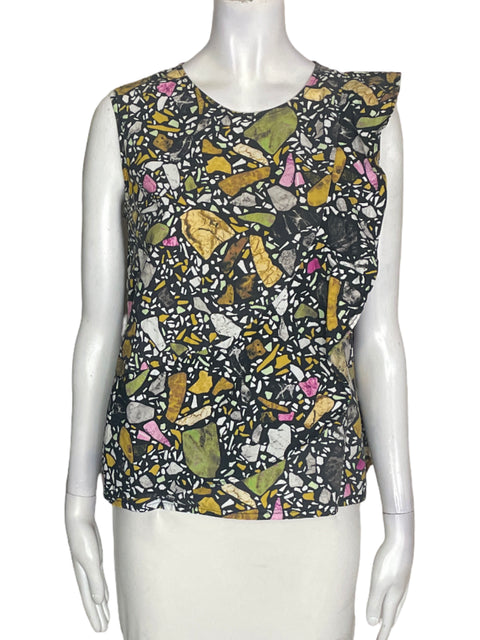 Blusa Bimba Y Lola de Algodón Sin mangas Estampado Negro - Talla XS