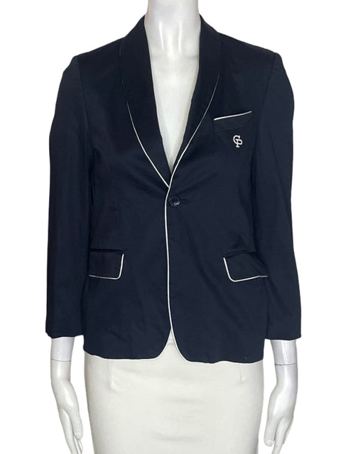 Blazer Carlo Pignatelli de Algodón Bolsillo Manga larga Azul - Talla 36