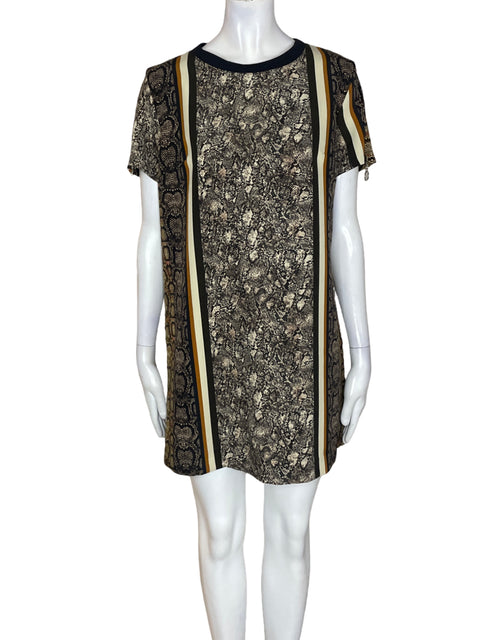 Vestido Studio F Manga corta Mini Marrón - Talla 4